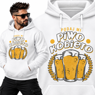 BLUZA ŚMIESZNA Z KAPTUREM PODAJ MI